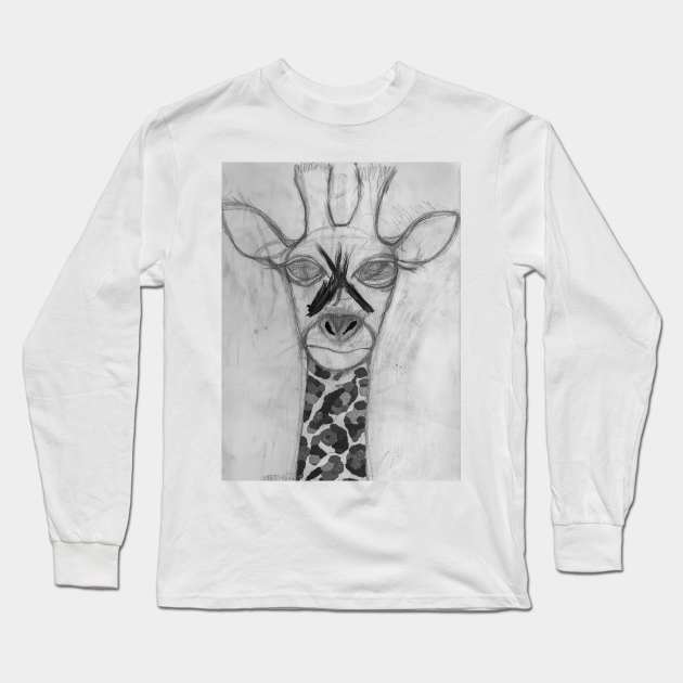 Giraffe Long Sleeve T-Shirt by Ali Kasap